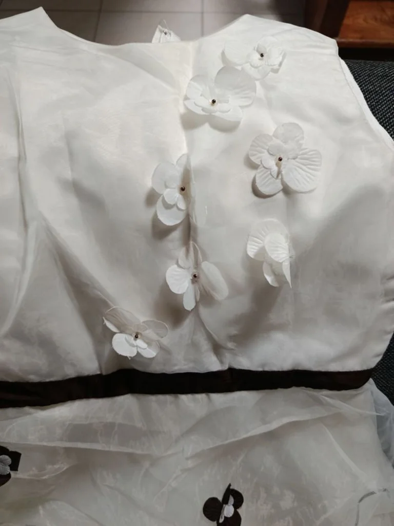 A saisir: vestido de cerimônia para menina, tamanho 12 anos! – photo 2